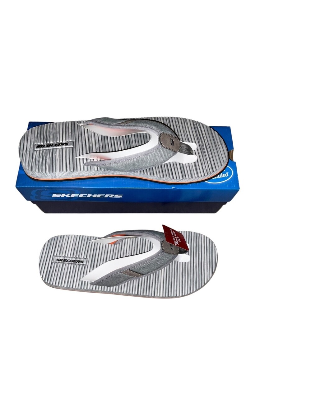 Skechers Tantric Rafe Sandals / Flip-Flops - NWT Mens Size 14 Gray - 205433